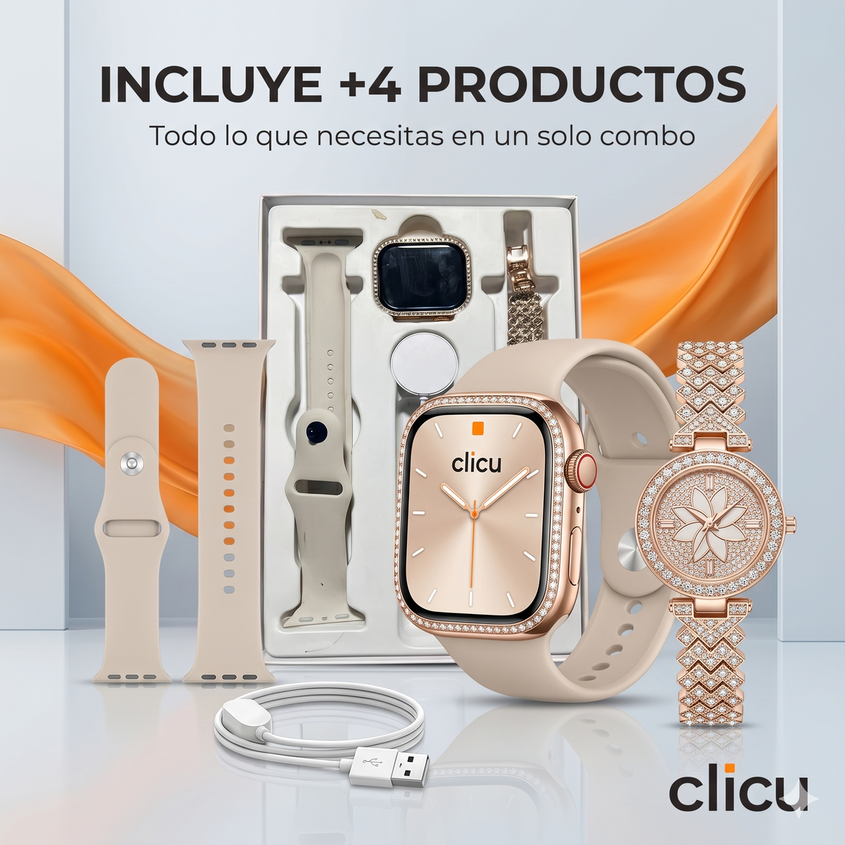 Combo Zw10 (Smartwatch + Reloj Analogo) imagen 2
