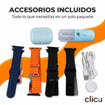 Combo Y99 (smartwatch + audifonos + humificador + 8 Correas) 3