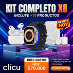 Combo x8 (Smartwatch + audifonos + Magsafe + cargadores) 1