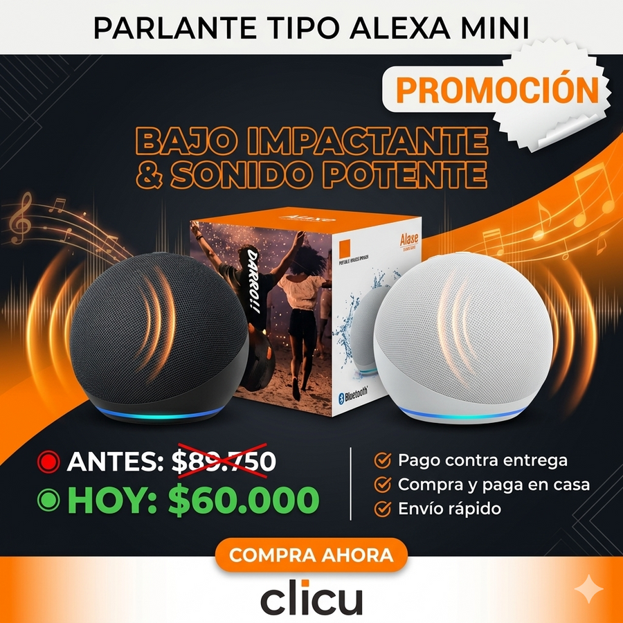 Parlante Tipo alexa Pequeño