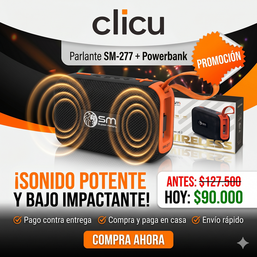 Parlante SM-277 + Powerbank